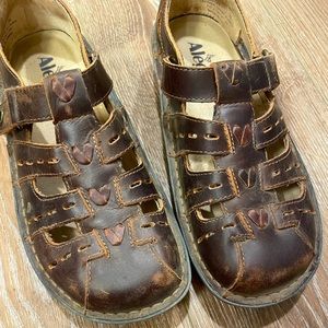 Alegria orthotic fisherman sandal leather size 7 women